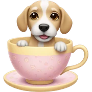 Dog in Teacup  sticker