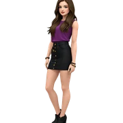fashionable girl with long hair sticker