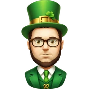 Celebratory Leprechaun sticker