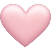 Pastel pink heart sticker