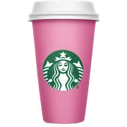Pink Starbucks sticker