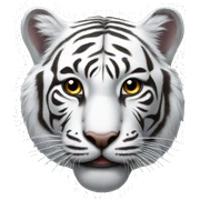 White tiger sticker