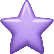 light purple star sticker