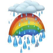 Rainbow rain sticker