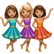 Girls dancing sticker