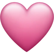 Light pink to dark pink heart sticker
