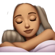Ariana Grande sleeping sticker