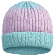 Pastel knit hat sticker