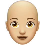 Bald woman  sticker