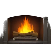 Fireplace  sticker