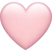 light pink iphone heart sticker