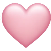 Light pink heart sticker