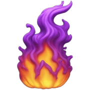 3d sthorm purple fire sticker