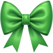 Green bow sticker