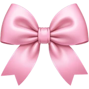 Light pink bow sticker