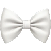 white bow sticker