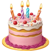 birthday cake sticker