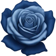 Navy blue rose sticker