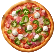 Pink pizza sticker