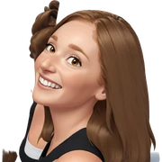 smiling girl with brown hair sticker