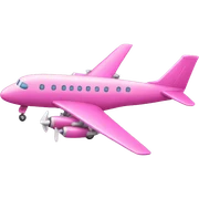 Pink plane sticker