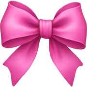Pink bow sticker