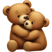 teddy bear kissing another teddy bear sticker