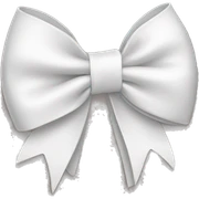 white bow sticker