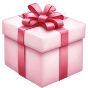 Light pink Christmas gifts under a white Christmas tree  sticker