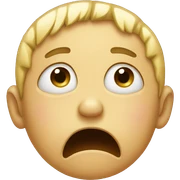 Crying face sticker