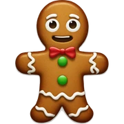 Gingerbread man sticker