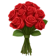 Bouquet of red roses sticker