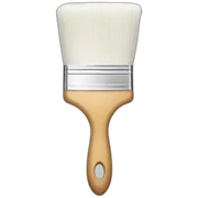 white paint brush sticker