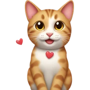 Cat in love sticker