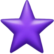 purple star sticker