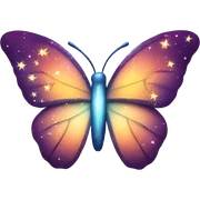 Butterfly with sparkles sticker