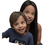 smiling girl in horror setting sticker