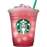 pink iced tea Starbucks drink sticker