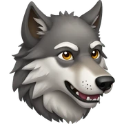 Wolf sticker