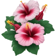 Hibiscus bouquet  sticker