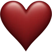 dark red heart sticker