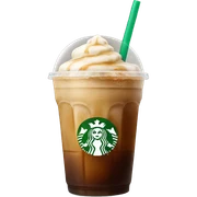 Starbuck ice coffee with ice cubes sticker