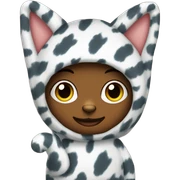 Lucki in a cat costume sticker