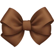 brown bow sticker