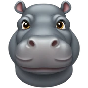 Hippo sticker