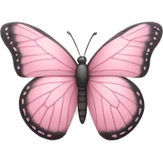 Pastel pink butterfly  sticker