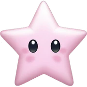 pale pink star sparkle sticker