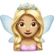Blonde fairy princess sticker