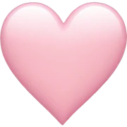 light pink heart sticker