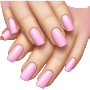 Pink nails sticker